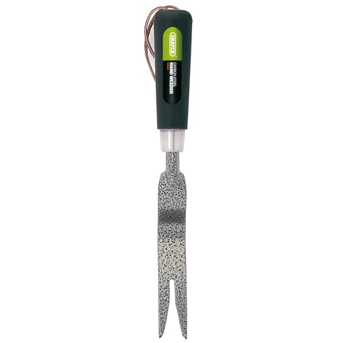 Draper Carbon Steel Hand Patio Weed Remover Tool | Heavy Duty Plastic Handle | Garden Tool | Leather Wrist Strap | 88808