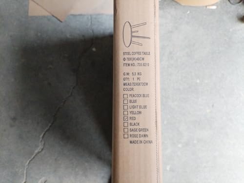 Grand patio Coffee Table Side Table Round End Table for Outdoor 70CM X 70 CM Lightweight Beside Table for Garden Terrace Living Room Office Outdoor Indoor Balcony -Yellow