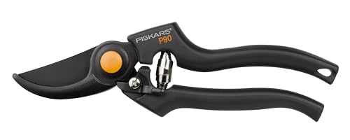 Fiskars Pro Pruner P90, Cutting diameter: 2.6 cm, Steel blades with non-stick coating, Length: 22.5 cm, Black/Orange, 1001530