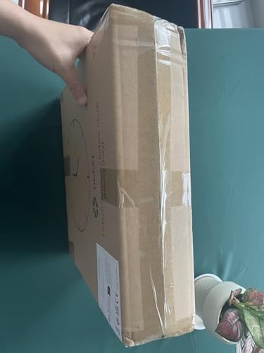 OCEST Heavy Duty Garden Clocks Outdoor Waterproof, 13inch Resin Large Wall Clock with Thermometer and Hygrometer Battery Operated Non Ticking Decorative for Patio Pool