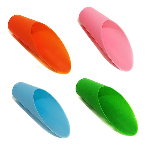 YARNOW 10pcs Miniature Plastic Garden Soil Scoop Trowel Small Garden Tools for Mulch Potting Seedling Transplanting Random Color