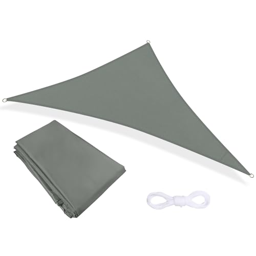 Famibay Sun Shade Sail Waterproof Outdoor Garden Patio Sun Shade Sail Canopy 3x4x5m Triangle Outdoor Awning Canopy 98% UV Block for Outdoors Garden Patio Yard Party