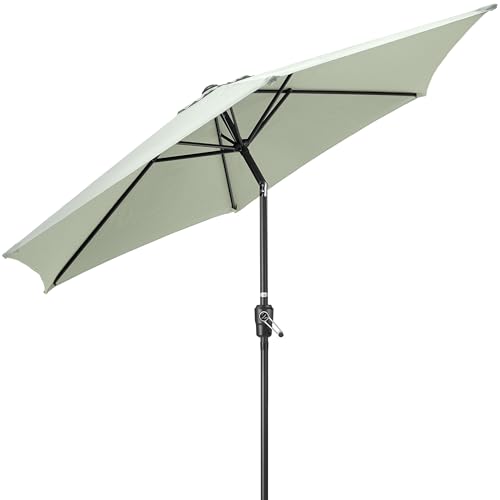 CHRISTOW 2m Tilting Garden Parasol with Crank Handle