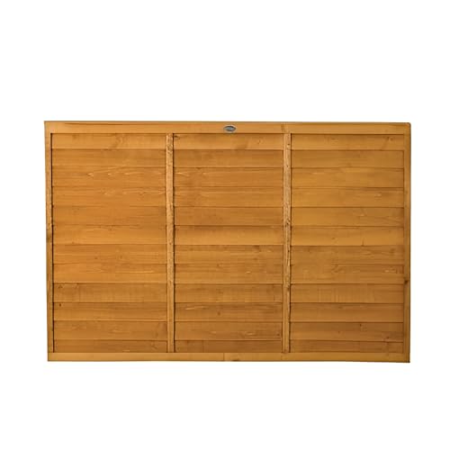 6ft x 4ft Timber Overlap Fence Panel Autumn Gold