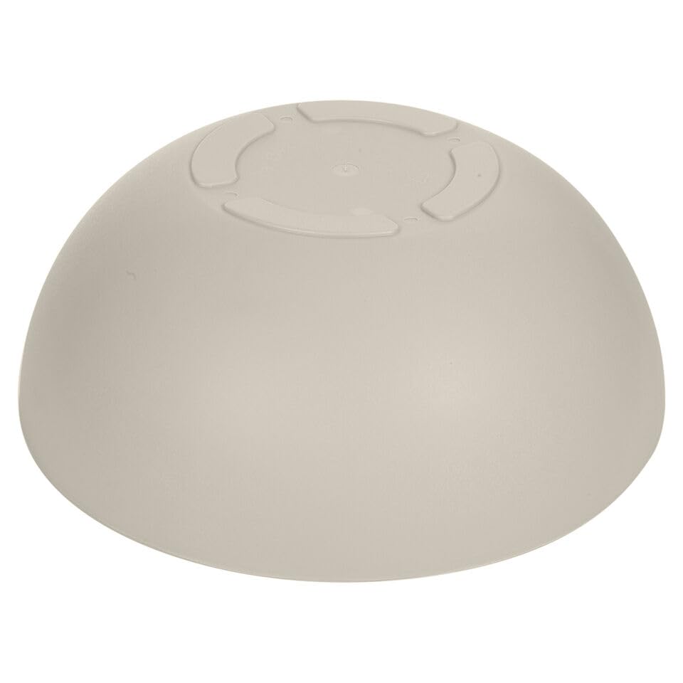 URBNLIVING Large Plastic Round Plant Flower Coloured Holder Pot Herb Planter Garden Decor Pot (Taupe)