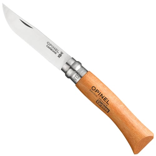 Opinel No.7 Carbon Lock Knife – Beech Handle