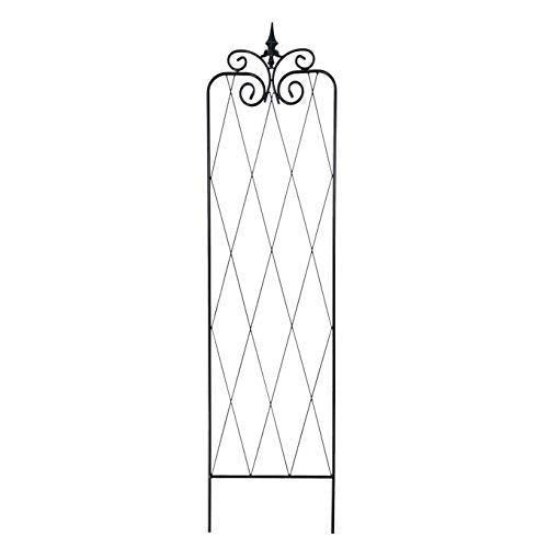 OUTOUR Metal Garden Trellis 2 Pack Wire Lattice Grid Panels for Rose Vines, Climbing Plants, Flower, Vegetables, Cucumber, Vegetables, Clematis Support, Outdoor Patio Lawn Yard Decoration