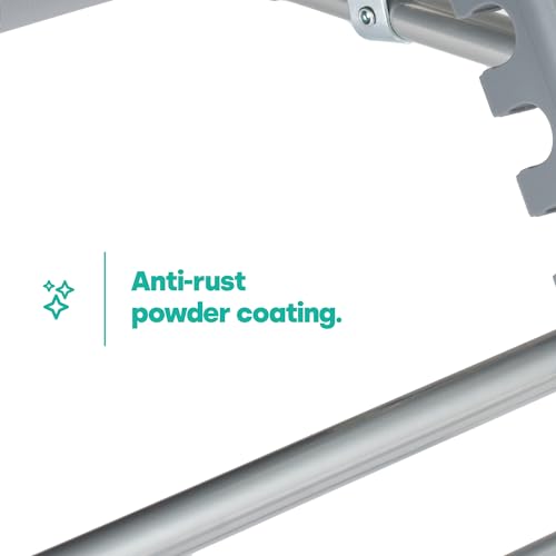 LIVIVO Foldable Sun Lounger with Adjustable Back and Leg Rests – Relax in Comfort and Style – Folding Lightweight Frame (Grey)