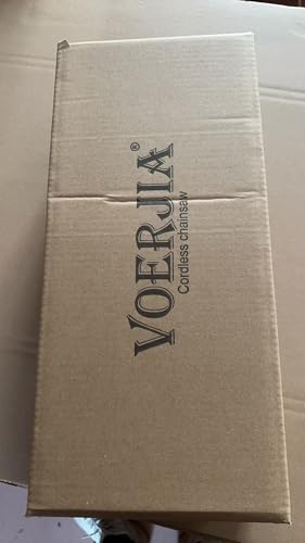 VOERJIA 16 Inch Brushless Cordless Chainsaw, Battery Chainsaw with 4 * 4000mAh Battery, 2200W Powerful Electric Chainsaws with Automatic Chain Lubricationr for Chopping logs and Cutting Trees