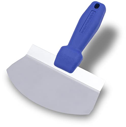 MARSHALLTOWN Bucket Scoop, Drywall and Plaster Tool, Stainless Steel Blade, Lightweight Plastic Handle, Aluminum Backing Plate, 4502SD
