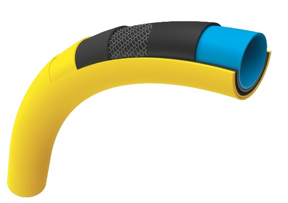 HOZELOCK - Ultimate Hose 12.5mm x 30m, Up To 70% Recycled PVC, Ultra-Light and Flexible, Re-Enforced PVC Layering, Anti-Twist and Anti-Crush Technology [7830P0000], Yellow