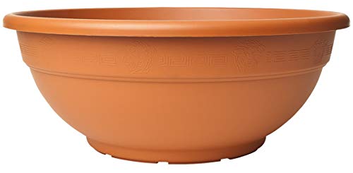Green Path Terracotta Rolled Rim Plastic Planter 28cm