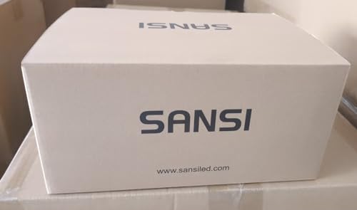 SANSI 27W LED Security Lights Outdoor Motion Sensor, 2700LM 5000K IP65 Waterproof Adjustable Dual Head LED Floodlight with PIR Sensor, 180° Detection Angle, 50Ft Detection Range (Mains Powered)