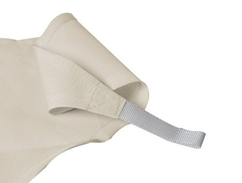 Kookaburra 4m x 3m Rectangle Water Resistant Garden Patio Sun Shade Sail Canopy 96.5% UV Block with Free Rope (Ivory)