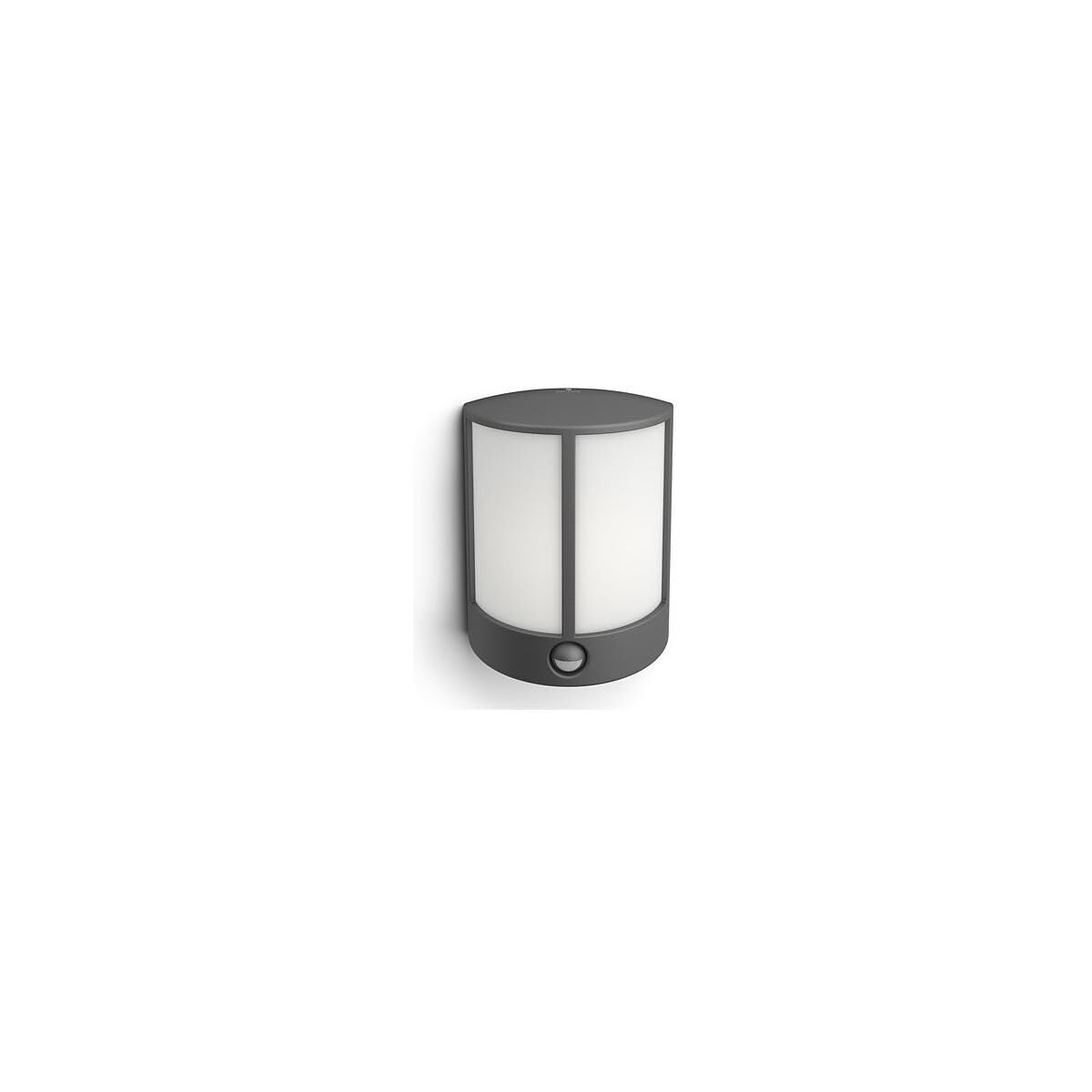 Philips myGarden Stock LED Outdoor Wall Light with Motion Sensor, 1 x 6 W Integrated LED Light, For Garden and Patio Lighting
