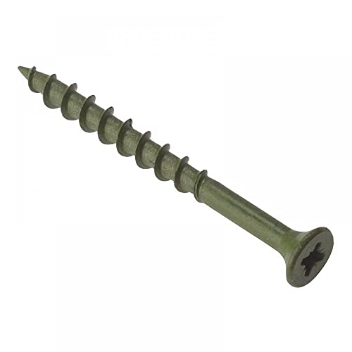 ForgeFix Countersunk Decking Screws 4.5x55mm Green 200