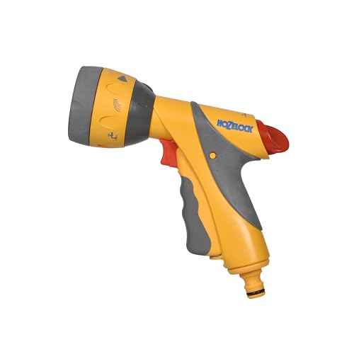 HOZELOCK - Multi-Jet Spray Gun Plus : Ideal for Daily or Intensive Use, Multi-task Gun, Ergonomic, Easy-to-use, Lockable and Flow-controlled: 6 Spray Patterns [2684P0000]