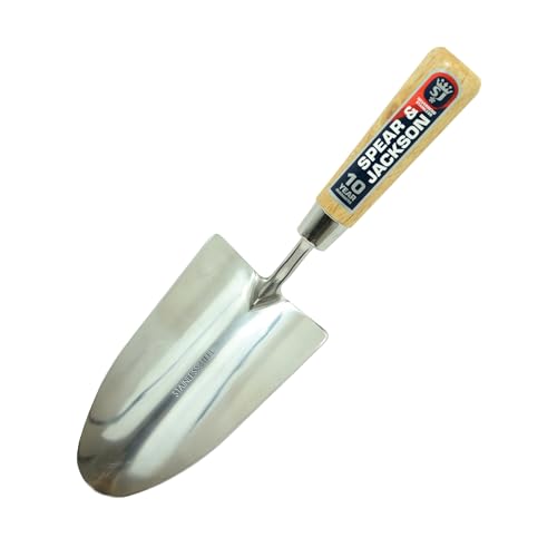 Spear & Jackson 3010TR Neverbend Stainless Hand Trowel, Blue