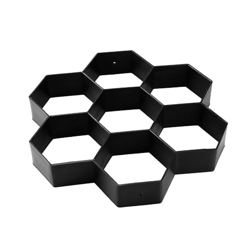 Viitech Paving Mould for Garden, Plastic Hexagon DIY Paving Concrete Stepping Stone Molds, Walk Path Way Maker Mould Reusable for Walkway Garden Yard Patio Swimming Pool Decor