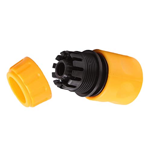 YAAVAAW 6 Pack Garden Hose Connector - Contains 4 Pack Hose End Connector & 2 Pack Y Male Hose Connector Splitter, Fitting for 1/2 inch (15mm) Hosepipe End Quick Connector & Shunt