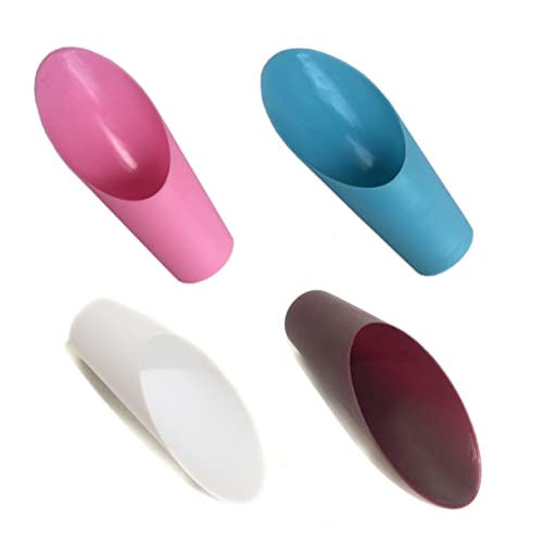 POPETPOP 10pcs Miniature Garden Trowel Set Small Plastic Soil Scoop for Mulch Potting Planting Random Color