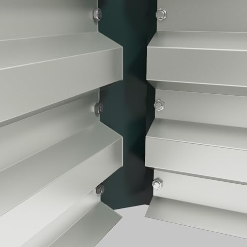 Outsunny Steel Raised Beds for Garden Set of 2, Outdoor Elevated Planter Box, Easy-to-assemble, for Growing Flowers, Herbs and Vegetables, Green