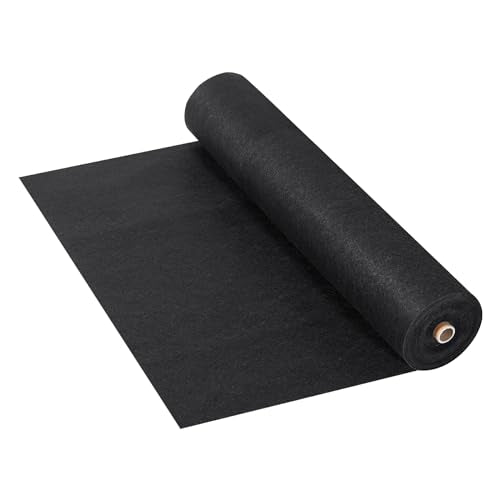 VEVOR Driveway Fabric, 3.28x164FT Non Woven Geotextile Fabric for Landscaping, Heavy Duty Garden Weed Barrier Fabric, 4.43OZ Landscape Fabric, French Drains Drainage Fabric, Ground Cover Weed Control