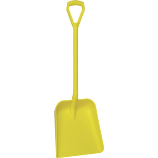 Vikan Shovel Large Lightweight Strong Durable Plastic Rust Proof Food Snow Muck (Yellow)