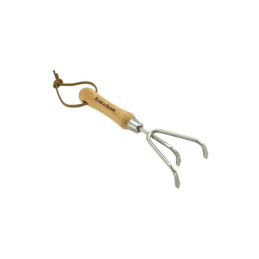 Kent & Stowe Stainless Steel Hand 3 Prong Cultivator FSC-100percent