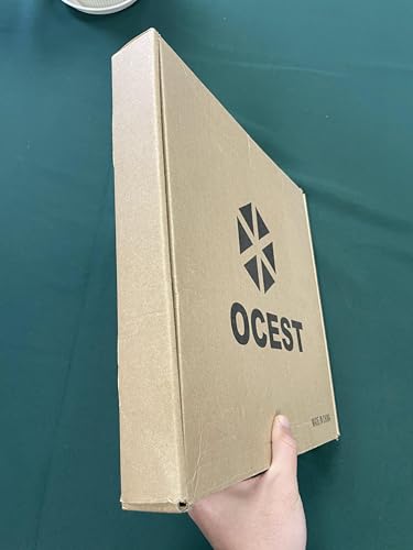 OCEST 10.5 Inch Garden Clock Outdoor Waterproof, Thermometer Silent Non-ticking Battery Operated Wall Clocks Retro Decorative for Pool, Kitchen, Patio