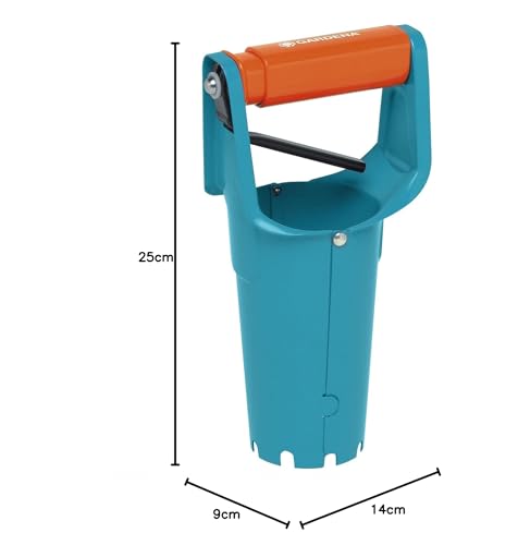 GARDENA Bulb Planter: Ideal garden accessory for planting flower bulbs, with automatic release and depth scale, planting assistant of steel with a Duroplast coating (3412-20)