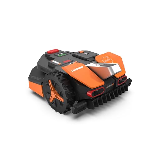 WORX WR202E Landroid Robotic Lawn Mower – 250m² Patented AIA Mowing Multi-Zone, Auto Charging, 20V PowerShare Battery, Rain Sensor, Cut-to-Edge Technology, App-Controlled, Accessories Included
