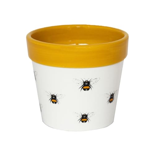 Ivyline Planter, Ceramic, Bumble Bee, 7 x 7cm