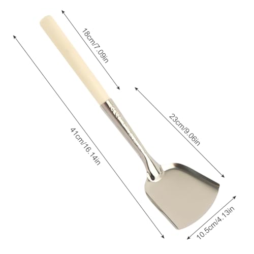 Fireplace Ash Shovel, Long Handle Fire Pit Shovel, Pizza Oven Cleaner with Wooden Handle, Fireplace Trowel Charcoal Grill Ash Rake Gardening Fireplace Tools, for Household Camping Kicthen