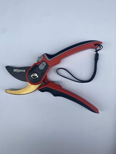 Garden Shears, Secateurs for Gardening Heavy Duty with High Carbon Steel Blades, Best Garden Pruner Scissors, Professional Gardening Hand Tools, Pruning Shears for Plants, Hedges and Flowers