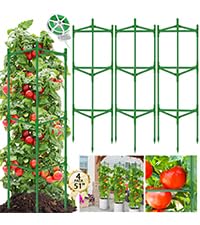 WYRJXYB 130cm Heavy Duty Tomato Cages (4 Pack)