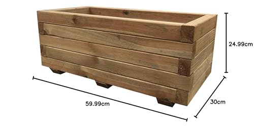 Simply Wood Tanalised Pressure Treated Trough Planter – LARGE