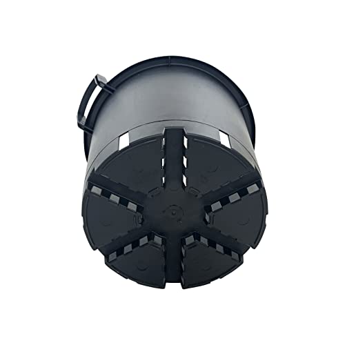 Oakland Gardens 30L Plant Pots Potato Containers Buckets (Pack of 5) Heavy Duty Black Plastic Planters for Outdoor Plants - Large Planter Pots for Gardens - Flowers, Vegetables & Trees