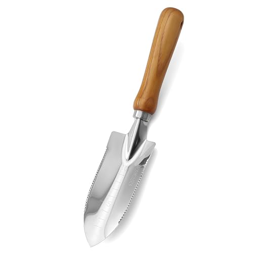 Stainless Steel Bulb Trowel with Depth Markings