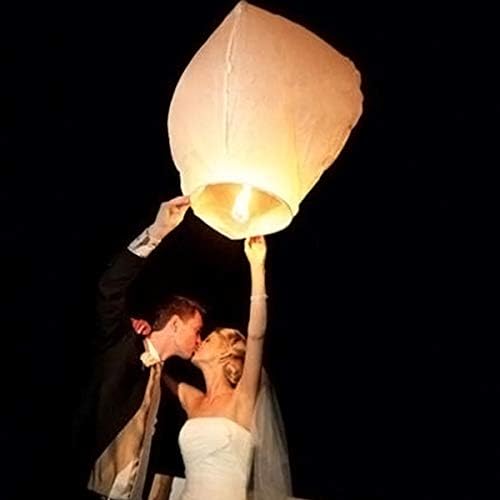 LABOTA 5 Pack Chinese Sky Lanterns, Eco-Friendly, Floating Lanterns for Outside Flying, Lanterns to Release in Memory, Perfect for Birthdays, Eid, Funerals, and Memorial Days