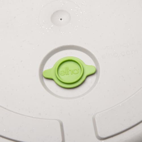 elho Fuente Grains Round 47 - Flower Pot for Indoor & Outdoor - Ø 46.5 x H 38.4 cm - Grey/Pebble Grey