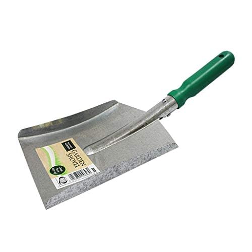 Bahob® Garden Metal Shovel Large Premium Quality Coal Ashes Metal Dust Pan Multipurpose Hand Shovel 40cm