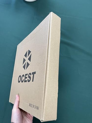 OCEST 10.5 Inch Garden Clock Outdoor Waterproof, Thermometer Silent Non-ticking Battery Operated Wall Clocks Retro Decorative for Pool, Kitchen, Patio