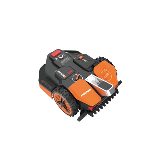 WORX WR206E Landroid Robotic Lawn Mower – 600m² Patented AIA Mowing Multi-Zone, Auto Charging, 20V PowerShare Battery, Rain Sensor, Cut-to-Edge Technology, App-Controlled, Accessories Included