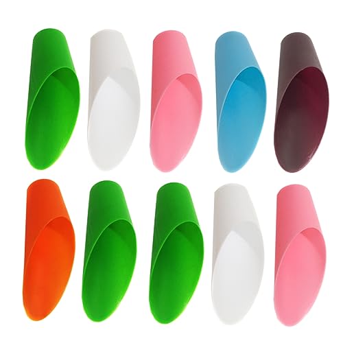 POPETPOP Garden Remover 10pcs Small Garden Soil Scoop for Mulch Seed Planting Random Color