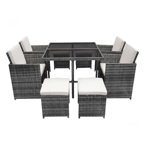 Panana 8 Seater Rattan Garden Dining Set
