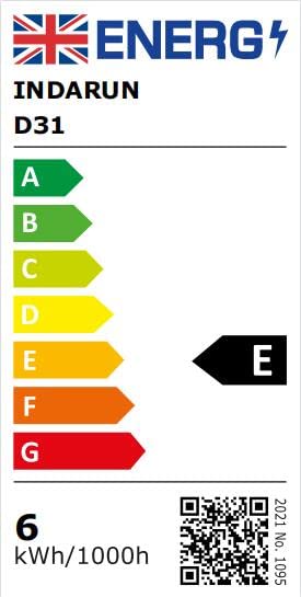 INDARUN Warm White Led Decking Lights Outdoor Waterproof IP67 Ø31MM 12V - Led Plinth Light Kits for Terrace/Patio/Path/Wall/Garden/Decoration, Lot of 16