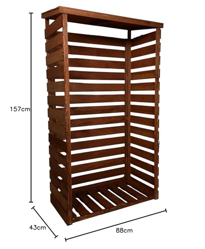 Samuel ALEXANDER 157cm x 88cm Large Wooden Outdoor Garden Patio Log Store Shed