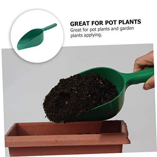BESPORTBLE 3pcs Dirt Spoon Topsoil Handle Tarp Potted Uprooting Digger Puller Sand Digging Garden Tools Scraper Gardening Tools Hedge Trimmer Plant Soil Scoop Feeder Mini Mulch Plastic Green