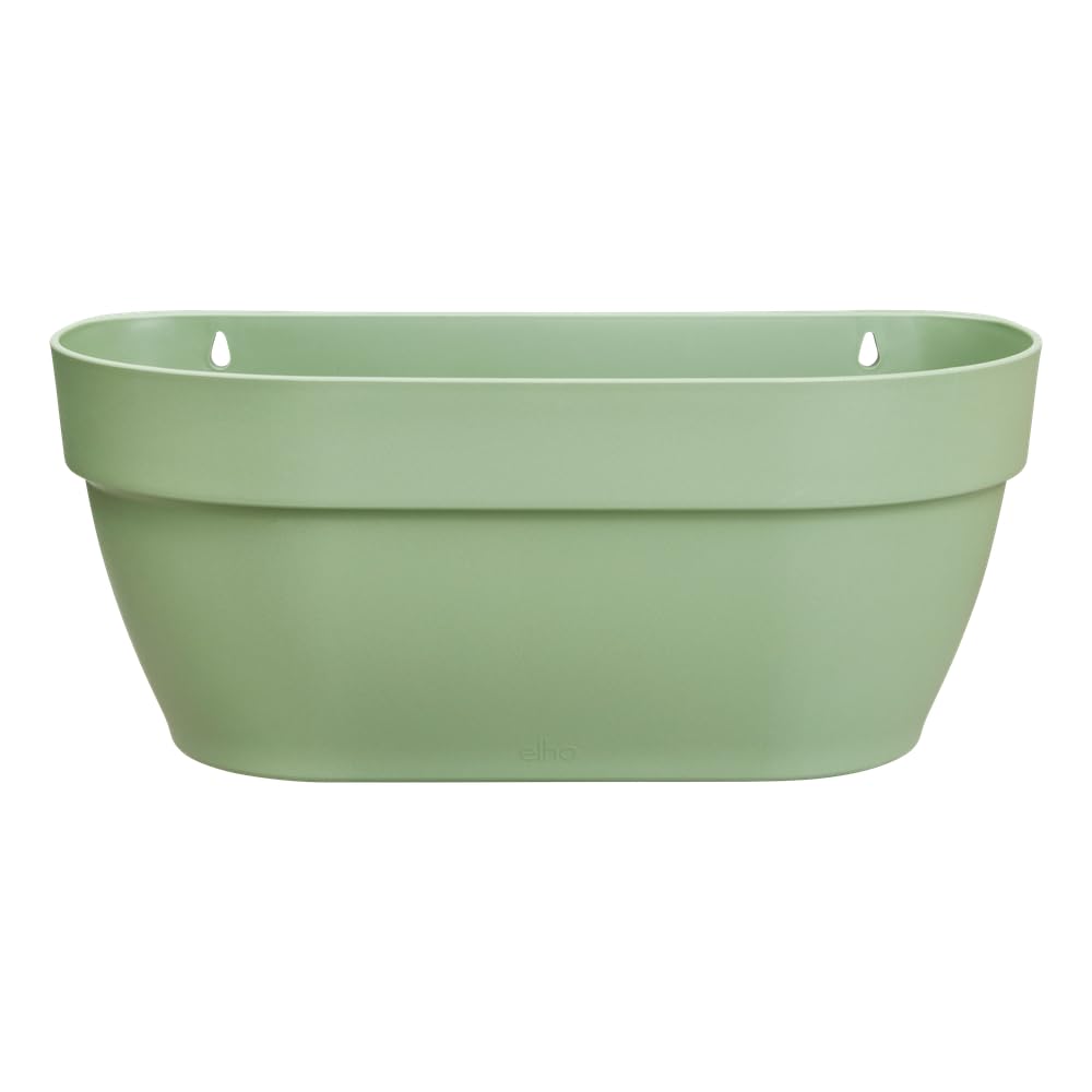 elho Vibia Campana Wall Basket 35 - Planter for Balcony & Outdoor - Ø 35.0 x H 14.8 cm - Green/Pistachio Green
